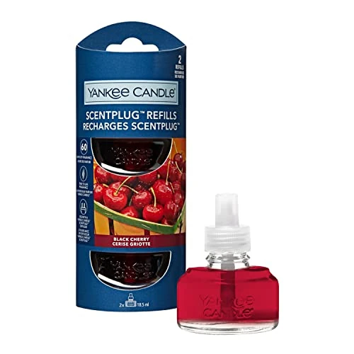 Yankee Candle Aceite ambientador, Cereza Negra, 18.5 ml (Pack of 2), 37