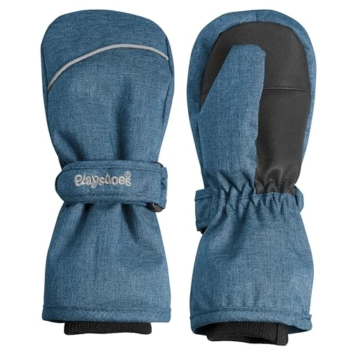 Playshoes Guanto, Guanti invernali Unisex - Bambini e ragazzi, Jeans Blu, 1 (ca.1-2 anni)