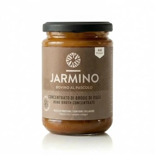 Oferta limitada: JARMINO Caldo de Huesos Orgánico Concentrado, Bone Broth de Res de Pastoreo y Alimentación a Pasto, Caldo Líquido con Colágeno Tipos 1 2 3, Keto Paleo AIP, 440 g, 44 Porciones de 119.98 € a 119.98 € (ahorro 0.0%)