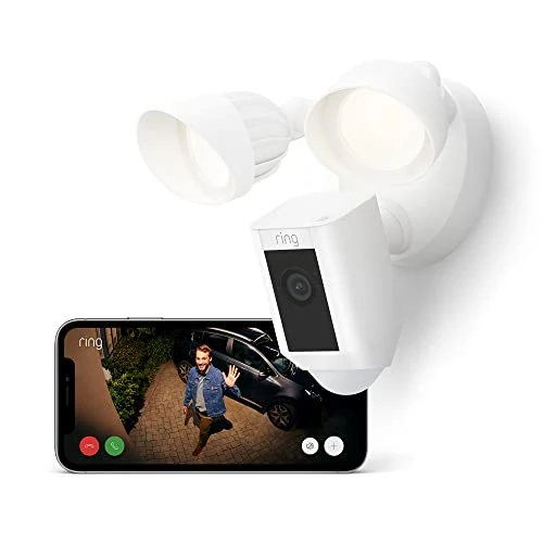 Limitiertes Angebot: Ring Flutlichtkamera Plus Kabel (Floodlight Cam Wired Plus) | Überwachungskamera aussen mit WLAN, HD-Video, LED-Flutlicht, Nachtsicht, Bewegungserfassung & Sirene | Alexa-kompatible Sicherheitskamera von 179.99 EUR auf 99.99 EUR (Spare 44%)
