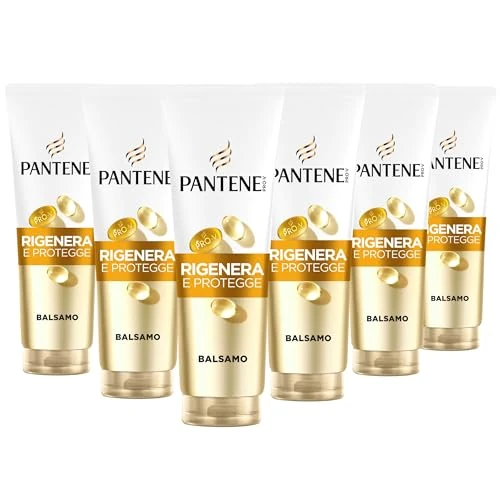 Pantene Pro-V regeneruje i chroni balsam 6 x 230 ml do słabych, suchych i zniszczonych włosów, lekka codzienna odżywka, bez smarowania, z mieszanką pro-witaminy B5 i odżywczą, Active Nutri-Plex