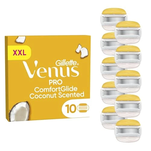 Oferta limitada: Venus Gillette Pro ComfortGlide Recambios Para Maquinilla De Depilación Con Aroma A Coco Con Crema Hidratante Olay, Pack De 10 Cuchillas De Recambio Con 5 Hojas de 49.49 EUR a 49.49 EUR (ahorro 0%)