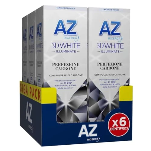 Offerta a tempo: AZ Ricerca DENTIFRICIO 3D White Illuminate Express Whitening, PERFEZIONE CARBONE — 24% da 10,99 € a 8,35 €