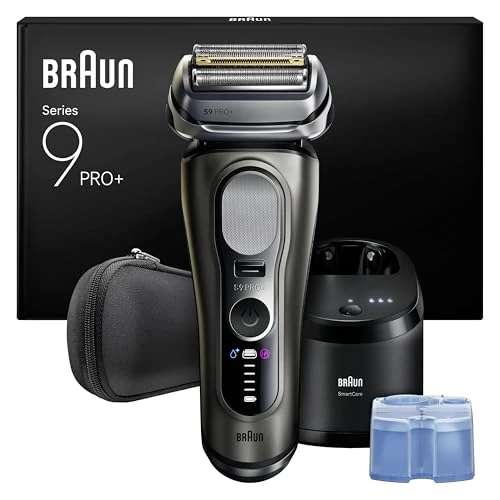 Offre limitee: Braun Rasoir Electrique Homme Series 9+ PRO 9665CCE Graphite, Etanche, Lames De Précision Ultra-Fines Et Tondeuse Pro Trimmer Pour Bien Raser La Barbe, Coffret Rasage Avec Station De Nettoyage de 441.96 EUR a 441.96 EUR (economie 0%)