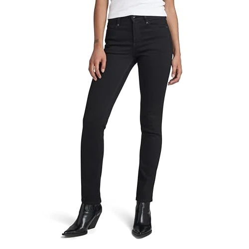 Oferta limitada: G-Star Para Mujer Noxer Straight Jeans, Negro (pitch black D17192-B964-A810), 24W / 32L de 119.95 EUR a 59.97 EUR (ahorro 50%)