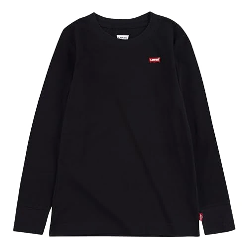 Levi's Lvb L/S Batwing Chesthit Tee, Maglietta Bambini e ragazzi, Nero (Black), 16 anni