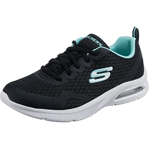 Skechers MICROSPEC MAX Electric Jumps Sneaker, Black, 10.5 UK