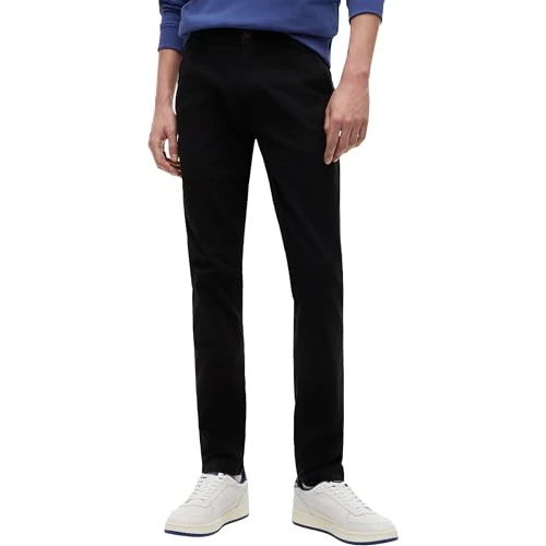 Tommy Jeans Chino Homme TJM Scanton Chino Pant Slim, Noir (Black), 28W / 36L