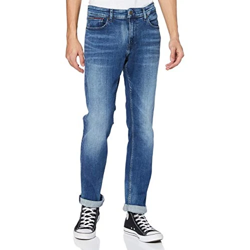 Offerta a tempo: Tommy Jeans Scanton Slim Dyjmb Dm0Dm09564, Pantaloni di Jeans, Uomo, Blu (Dynamic Jacob Mid Blue Stretch), 34W / 34L - 41% da 129.90 € a 76.95 €
