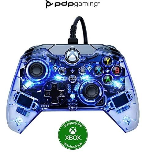 Limitiertes Angebot: PDP Afterglow LED-Gamecontroller, kabelgebunden, RGB-Farblichter, USB-Anschluss, Audiosteuerung, Gamepad mit dualer Vibration, Xbox Series X|S, Xbox One, PC von 39.99 EUR auf 32.99 EUR (Spare 18%)