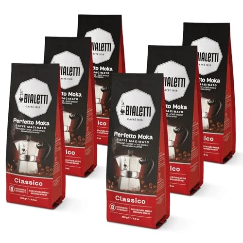 Offerta a tempo: Bialetti Perfetto Moka Caffè Macinato, 1.5 Kg, Classico - 6 x 250 g - 30% da 29.94 € a 20.94 €
