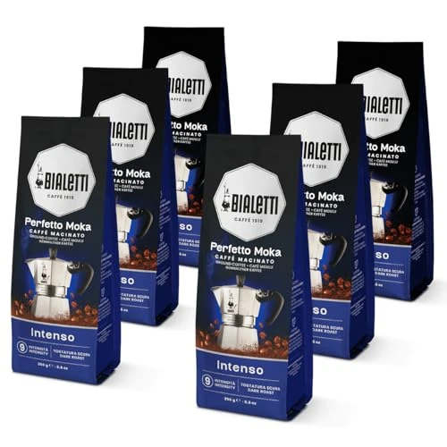 Limited-time offer: Bialetti Perfetto Moka Ground – Authentic Italian Roast for Moka Pots & Stovetop Brewers, Rich Aroma & Smooth Finish, Compatible with Aeropress, Cafetiere & Home Machines (1500g, Intenso) from 44.99 £ to 6.30 £ (save 86.0%)