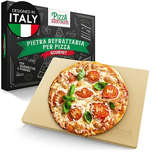 Offerta a tempo: Pizza Divertimento Pietra refrattaria per forno e griglia a gas - Pietra refratteria in cordierite fino a 900 °C - Base croccante e condimento succulento - 0.00% da 24.99 € a 24.99 €