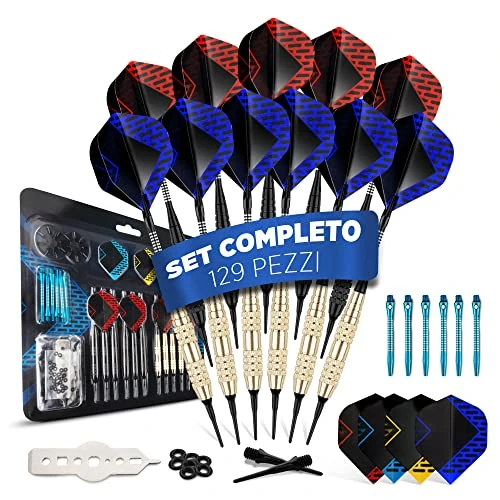 Oferta limitowana: DartPro rzutki i końcówki z tworzywa sztucznego – 12 rzutek do elektronicznej tarczy [18 g] – zestaw miękkich rzutek [6 aluminiowych trzonków + 21 lotek] z 51.00 zł na 38.76 zł (oszczędź 24%)