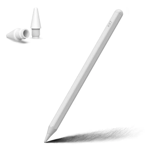 Lápiz Táctil Pen para Apple iPad(2018 o después),con Inclinación&Rechazo de Palma&Adsorción Magnética Stylus Pencil,Compatible iPad 6/7/8/9/10/11.ª generación/iPad Pro 11/12.9/Air 3-6/Mini 5/6