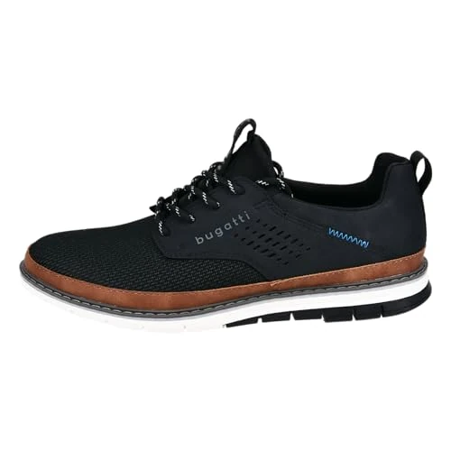 Zeitlich begrenztes Angebot: bugatti Herren Sneaker, Männer Schnürer, Wechselfußbett,schnürschuhe,Halbschuhe,Freizeitschuhe,Schnuerschuhe,Schnuerer,schwarz (1000),46 EU / 11 UK von 89.95 € auf 45.45 € (49% Rabatt)