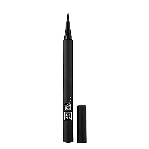 3INA MAKE-UP - De 24H Pen Eyeliner 900 - Zwarte Eyeliner 24 uur Longwear Smudge-Proof voor Gevoelige Ogen - Nauwkeurige Vilt Tip Liner