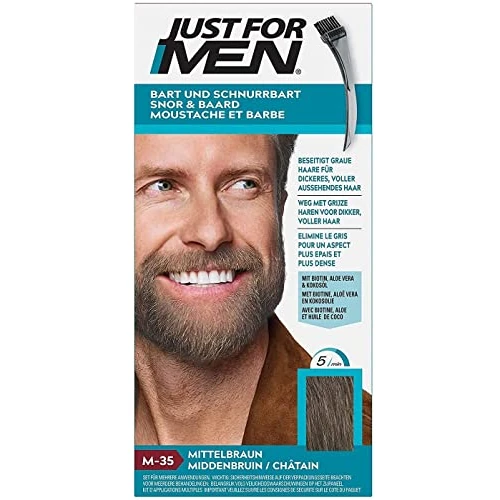 Zeitlich begrenztes Angebot: Just For Men Bart Und Schnurrbart, Mittelbraun (M35) von 12.69 € auf 12.69 € (0.00% Rabatt)