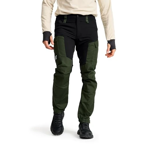 Offerta a tempo: RevolutionRace RVRC GP Pants, Pantaloni da Uomo, durevoli per Trekking e Altre attività all'Aria Aperta, Forest Green, L - 30% da 89.00 € a 62.00 €