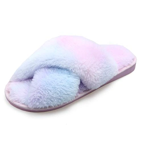 Tijdelijke aanbieding: Fadezar Pantoffels Dames Warme Comfort Sloffen Instap Winters Huisschoenen Blauw EU 37/38 (label maat 38/39) van 20.99 € naar 20.99 € (0.00% korting)