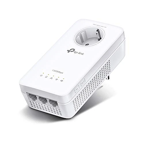Offerta a tempo: TP-Link TL-WPA8631P Powerline Extender Solo AV1300 + Wi-Fi AC1200 con presa passante Schuko, 3 porta Gigabit, Plug and Play - 28% da 89.99 € a 64.99 €