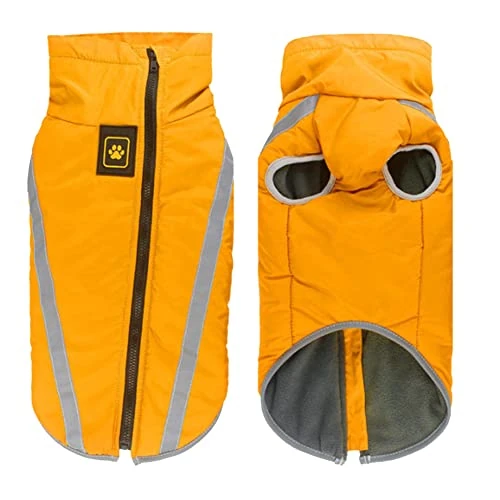 Limited-time offer: FEimaX Dog Coat Waterproof Windproof Pet Warm Jacket Outdoor, Puppy Reflective Adjustable Outfit Vest Cold Winter Clothes for Small Medium Large Dogs - Soft Fleece Cotton Lined, with Harness Hole from 18.99 £ to 18.99 £ (save 0.00%)