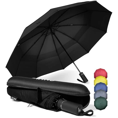 Offre limitée : Wind Parapluie pliable coupe-vent de pluie avec ouverture et fermeture automatique, tissu téflon, structure ultra-résistante, diamètre 104 cm de 32.97 EUR à 32.97 EUR (remise 0%)