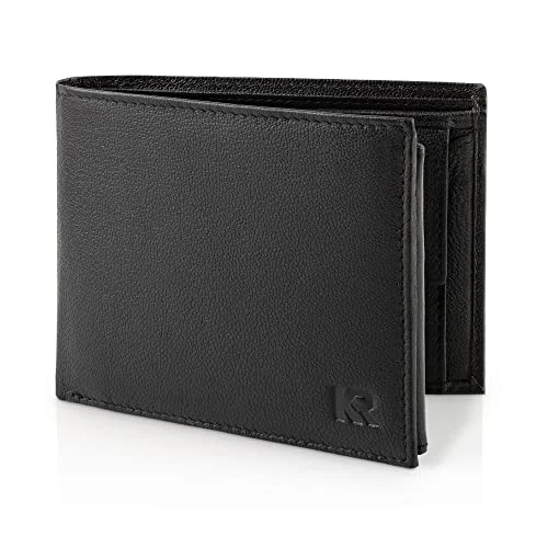 Offerta a tempo: KRONIFY Portafoglio in Pelle da Uomo,Protezione RFID,13 Scomparti per Cart - 0.00% da 21.39 € a 21.39 €