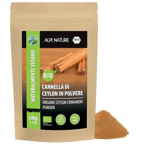 Offre limitée : Alpi Nature Cannelle de Ceylan BIO en Poudre 500g, Bâtons de Cannelle Moulus pour la Pâtisserie et la Cuisine de 19.99 € à 19.99 € (0.00% de remise)