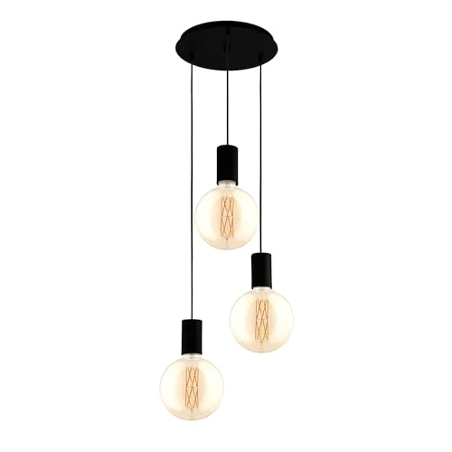 Offerta a tempo: Eglo lampada a sospensione Pozueta, lampada vintage a 3 luci, stile - 0.00% da 83.00 € a 83.00 €