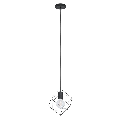 Limited-time offer: Eglo Straiton Black Steel Modern Geometric Pendant Light from 30.00 GBP to 30.00 GBP (save 0%)