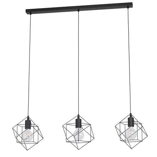 Offerta a tempo: Eglo STRAITON Lampadario a Sospensione, Nero - 13% da 74.90 € a 65.10 €