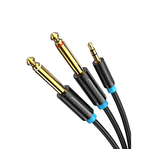 Limited-time offer: VENTION 3.5mm to 6.35mm Mono 3.5mm to Dual 6.35mm, 1/4 to 1/8 inch Male-to-Male Audio Splitter Gold-Plated Cable for Digital Mixer, Recorder, Guitar, Amplifier(1M) from $7.99 to $7.99 (save 0.00%)