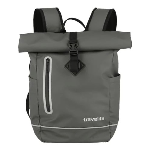 Tijdelijke aanbieding: Travelite Unisex Basics Roll-up rugzak Casual (1 stuk), grijs (antraciet), 19 Liter, Reisrugzak van 32.90 € naar 32.90 € (0.00% korting)