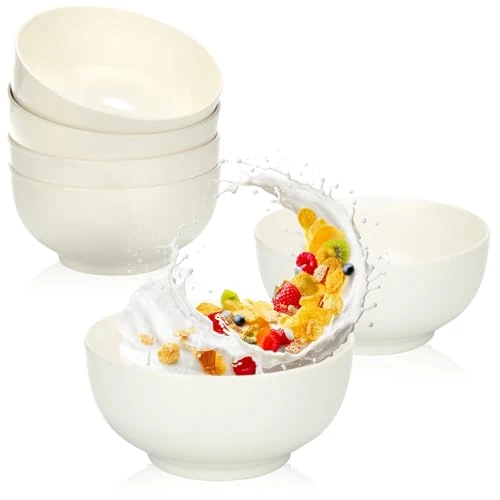 Oferta limitada: com-four® 6x cuencos de cereales de porcelana de hasta 600 ml - Basic postre blanco, apilable - White - merienda para postre, snacks o helado - 6 personas (6 piezas - blanco. sin decoración) de 20.89 EUR a 20.89 EUR (ahorro 0%)