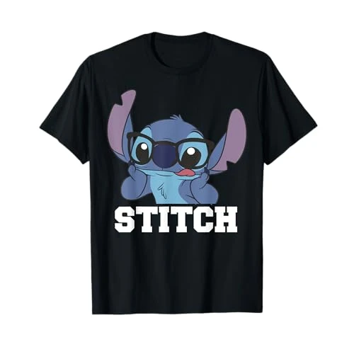 Offerta a tempo: Disney Lilo & Stitch Nerdy Stitch Portrait Maglietta — 15% da 19,99 € a 16,99 €
