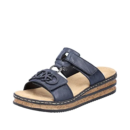 Offerta a tempo: Rieker Sandalo da donna 62936, Blu, 38 EU - 45% da 69.95 € a 38.21 €