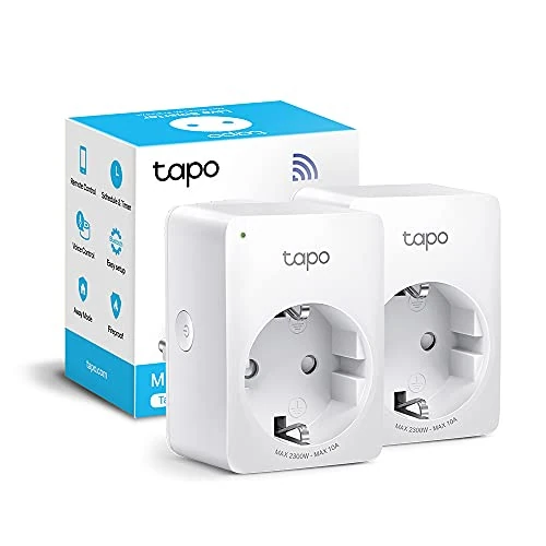 TP-Link Tapo WLAN Smart Steckdose Tapo P100, Smart Home WiFi Steckdose, Alexa Zubehör 2er pack , funktioniert mit Alexa, Google Home, Tapo App, Sprachsteuerung, Fernzugriff, Kein Hub notwendig, Mini