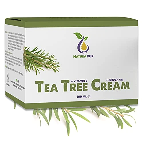 Oferta limitada: Crema de Árbol de Té 100ml, vegana - para uso en pieles con imperfecciones, granos en la cara, cuidado del acné de 9.99 € a 9.99 € (ahorro 0.00%)
