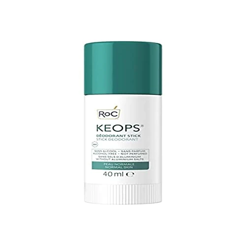 Offre limitée : RoC Keops Déodorant en stick anti-transpirant, efficacité 24 heures, sans alcool et sans parfum, sans sels d'aluminium, peau normale, 40 ml de 13.48 € à 13.48 € (0.00% de remise)