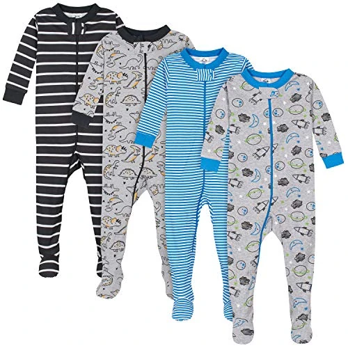 Gerber Pyjamaset, 4-delig, voor baby's en peuters, voor jongens, strakke pasvorm