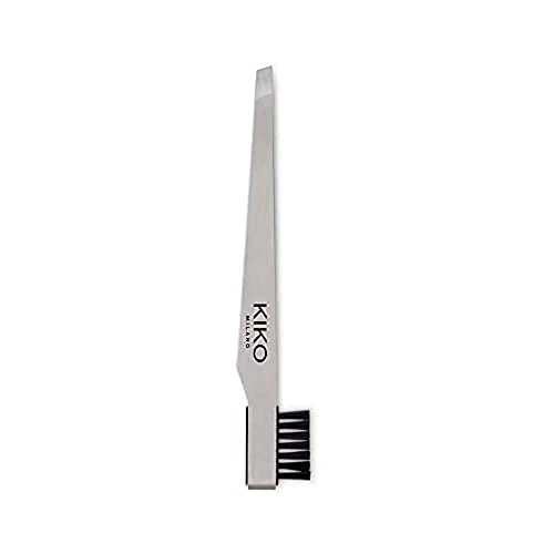 Kiko Milano Pro Tweezers Combo Pinza Profesional para Cejas con Cepillo