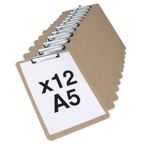 Offerta a tempo: Rapesco 1608 Portablocco in Legno Compensato, A5, Marrone, 12 Unità - 20% da 14.95 € a 11.96 €