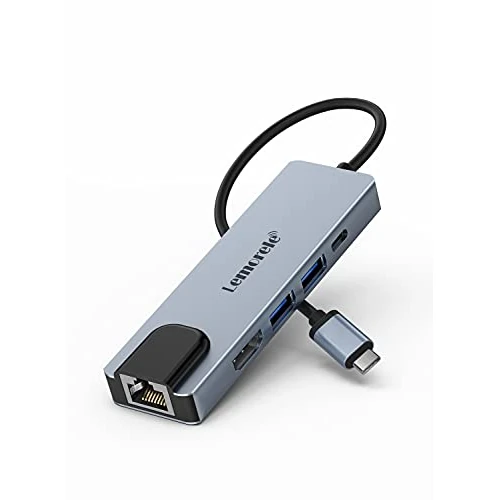 Offre limitée : Lemorele Hub USB-C 5-en-1 avec 4K HDMI, Ethernet et 2 Ports USB-A de 23.99 € à 23.99 € (0.00% de remise)