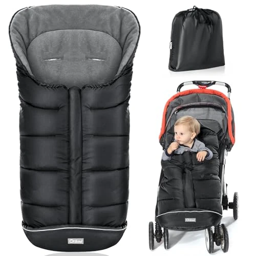 Offerta a tempo: Orzbow Sacco Termico Passeggino Universale Invernale, Nero Profondo - 0.00% da 45.99 € a 45.99 €