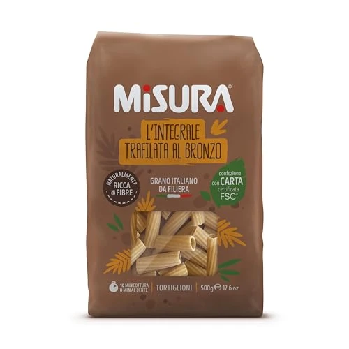 Offerta a tempo: Misura - Tortiglioni Integrali Fibrextra - 500Gr — 41% da 1,65 € a 0,98 €