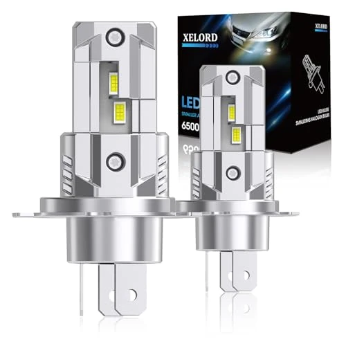 Offerta a tempo: XELORD LED H4 Lampadine Auto,6500K Luce Bianca Brillante 55W 14000LM,Plug — 10% da 29,99 € a 26,99 €