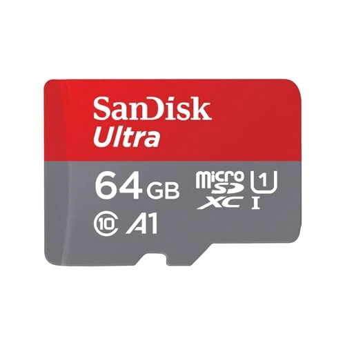 Limited-time offer: SanDisk 64GB Ultra microSDXC card + SD adapter up to 120 MB/s with A1 App Performance UHS-I Class 10 U1 from 22.14 GBP to 22.14 GBP (save 0%)