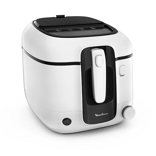 Limited-time offer: Moulinex Super Uno Deep Fryer 2.2L Capacity 1.5kg French Fries 1800W Adjustable Thermostat Auto Open Easy Clean Removable Container Odour Filter from 159.99 GBP to 159.99 GBP (save 0%)