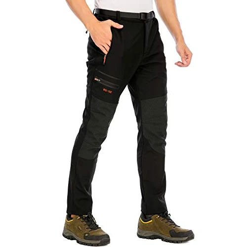 Oferta limitada: DAFENP Pantalones Trekking Esqui Trabajo Hombre Impermeables Polar Forrado de 47.99 € a 47.99 € (ahorro 0.00%)